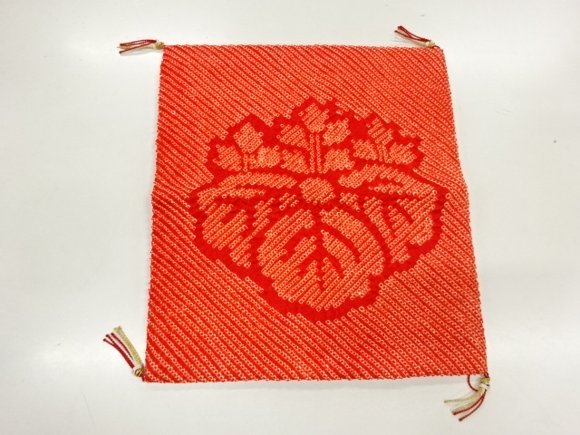 JAPANESE KIMONO / VINTAGE FUKUSA / SHIBORI / PAULOWNIA